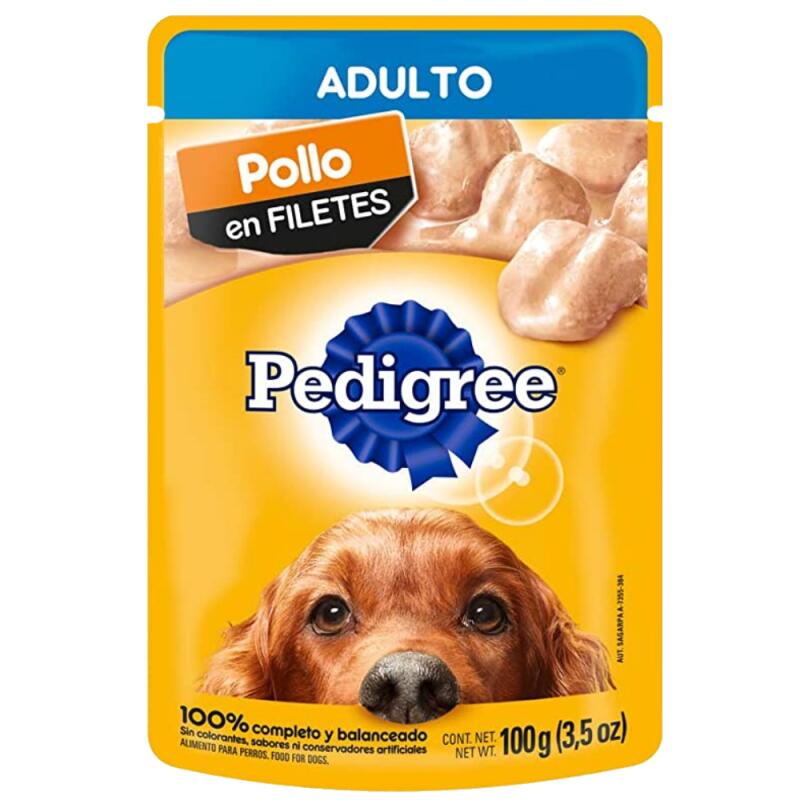 BROCHETAS PEDIGREE ADULTO POLLO EN FILETES 100g - Imagen principal
