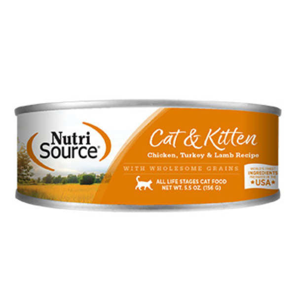 LATA NUTRI SOURCE CAT KITTEN POLLO, PAVO, CORDERO 156g - Imagen principal