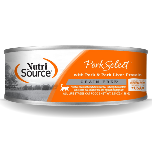LATA NUTRI SOURCE CAT PORK SELECT GRAIN FREE 156g - Imagen principal
